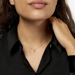 Clearance Histoire d'Or Collier Purete or jaune diamant