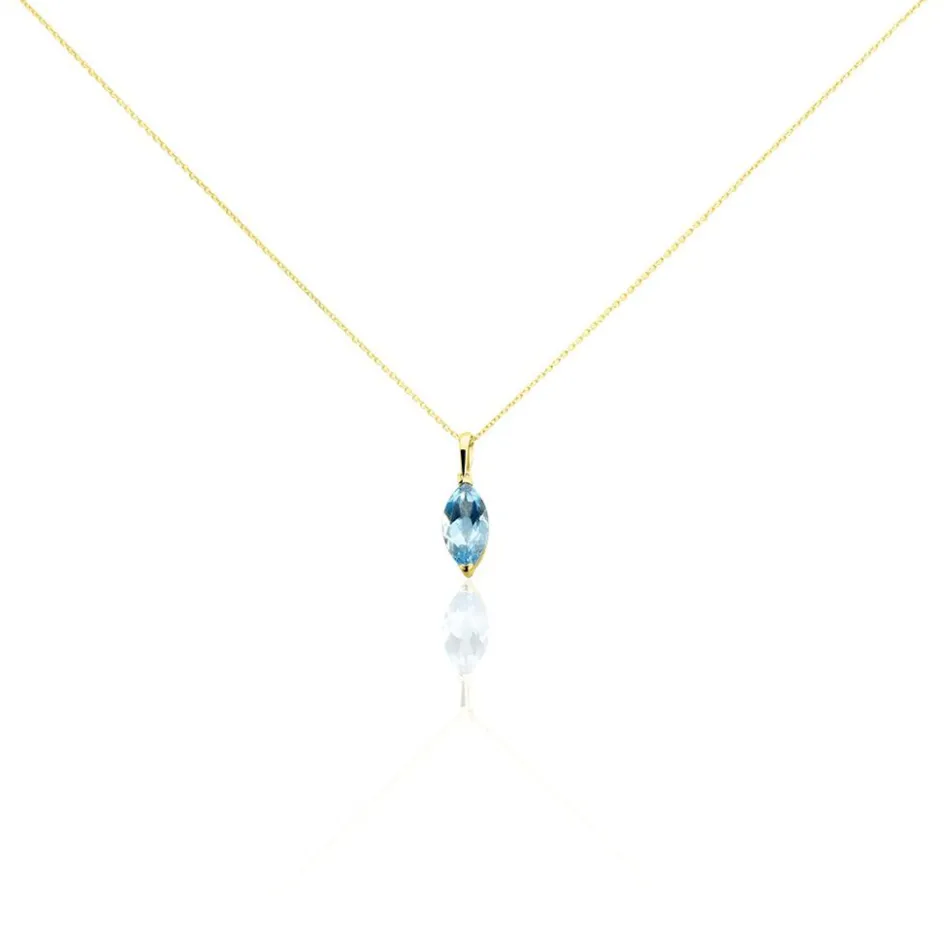 Discount Histoire d'Or Collier Raquel Or Jaune Topaze or jaune topaze bleue