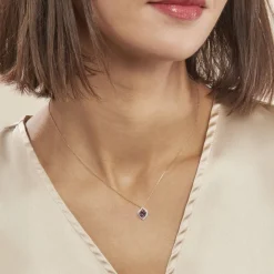 Histoire d'Or Collier Rosaline Or Jaune Amethyste Et Oxyde De Zirconium* Colliers|Colliers