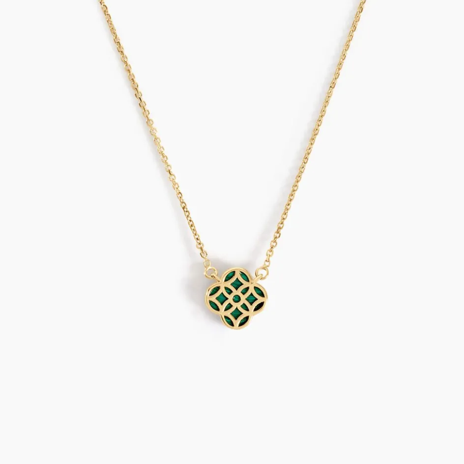 Histoire d'Or Collier Rosalite Or Jaune Malachite* Colliers|Colliers