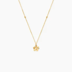 Outlet Histoire d'Or Collier Sakura Love Or Jaune Oxyde De Zirconium