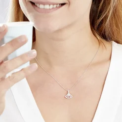 Clearance LAETIZIA Collier Sarita Argent Blanc Oxyde De Zirconium