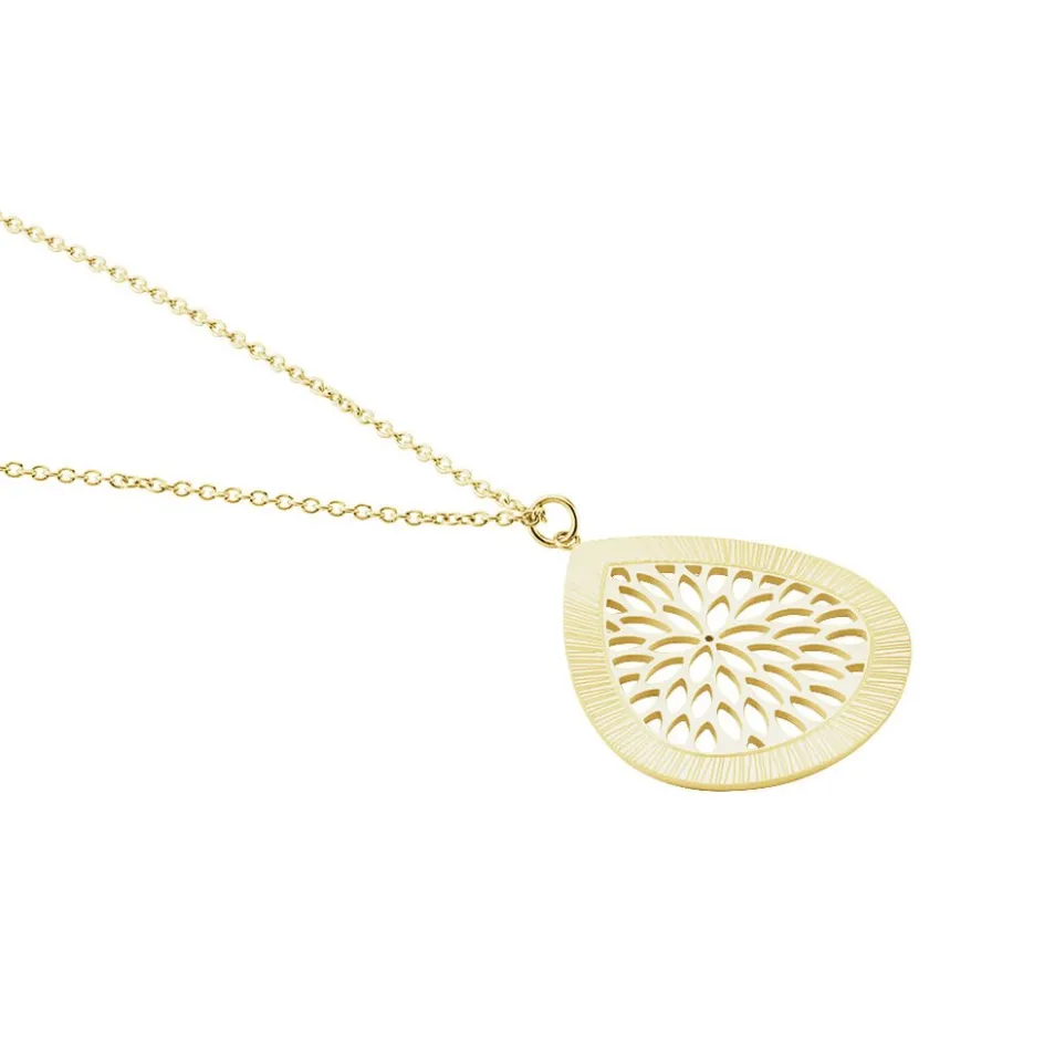 Best Histoire d'Or Collier Sautoir Acier Doré Iwona