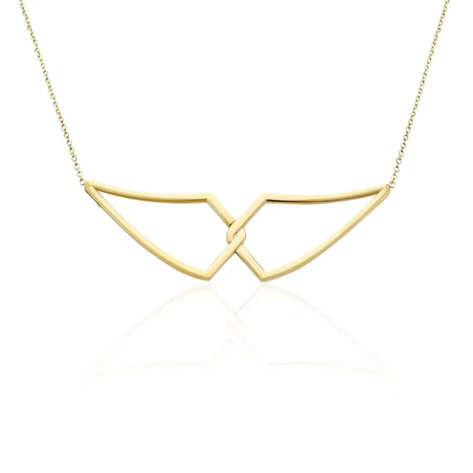 Outlet Histoire d'Or Collier Sautoir Adelind Acier Jaune acier doré