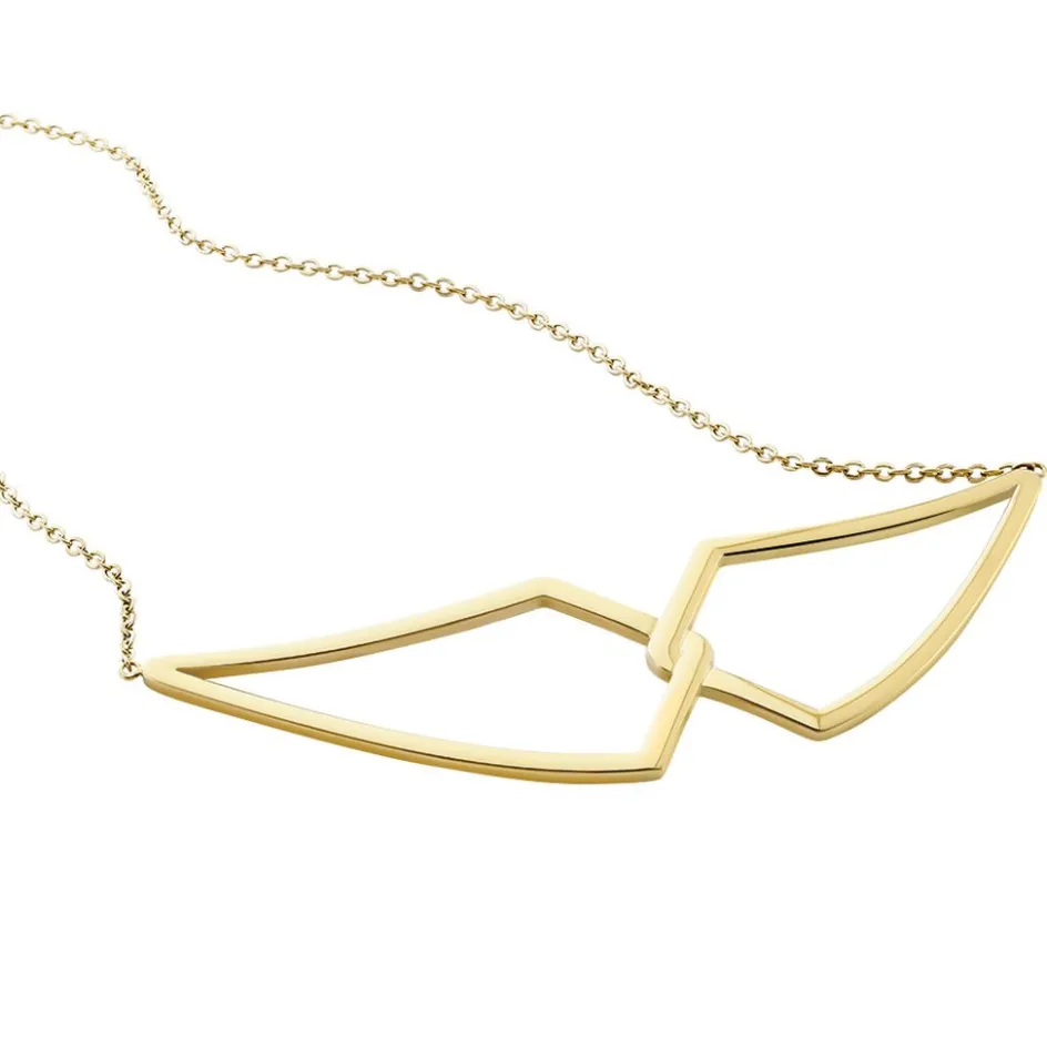 Outlet Histoire d'Or Collier Sautoir Adelind Acier Jaune acier doré