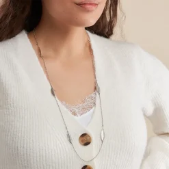 Sale Histoire d'Or Collier Sautoir Euriell Argent Blanc