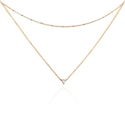 Outlet Histoire d'Or Collier Serres Argent Rose Oxyde De Zirconium