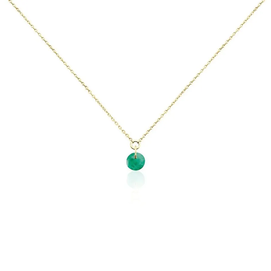 Histoire d'Or Collier Shakir Or Jaune Emeraude* Colliers|Colliers