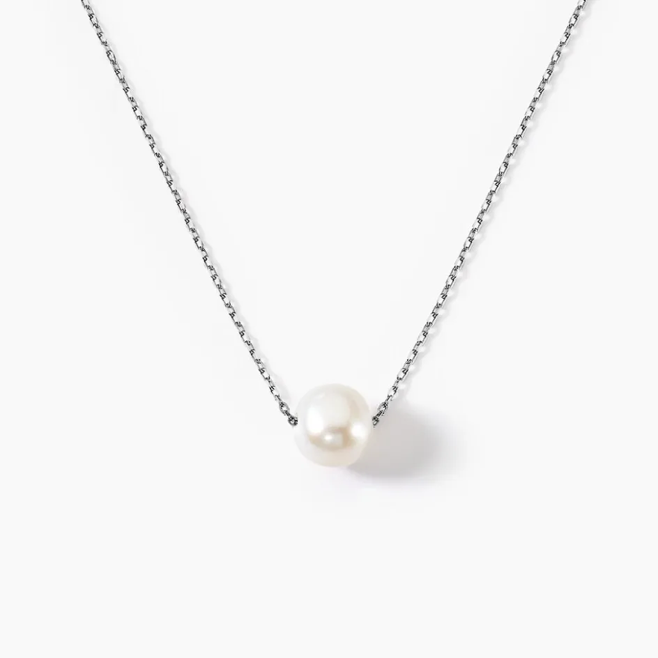 Outlet Histoire d'Or Collier Sissy Or Blanc Perle De Culture or blanc perle nacre
