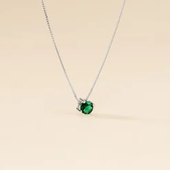 Outlet Histoire d'Or Collier Solitaire Argent Blanc Rio Santa Teresa Oxyde De Zirconium argent blanc oxyde