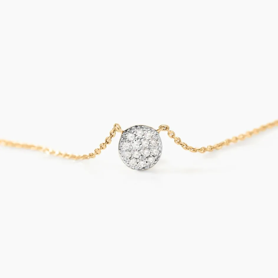 New Histoire d'Or Collier Teani or jaune diamant