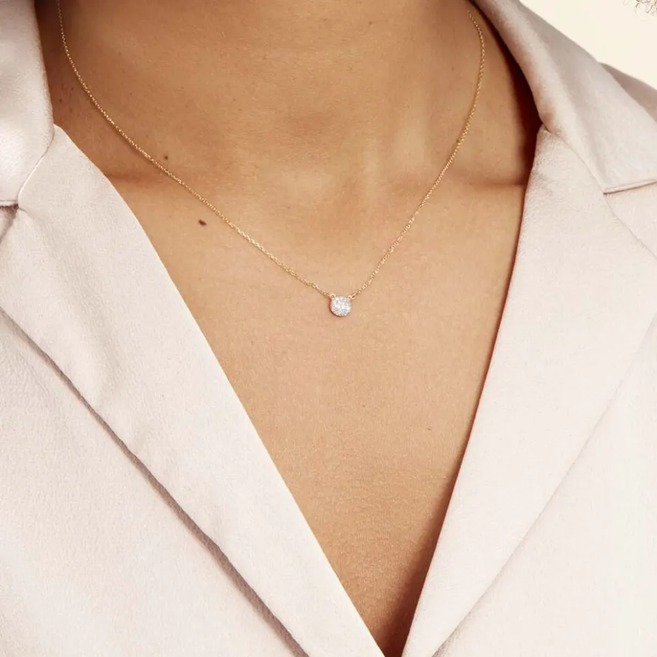 New Histoire d'Or Collier Teani or jaune diamant