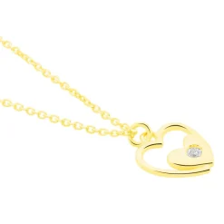 Best Histoire d'Or Collier Terentille Coeur Or Jaune Oxyde De Zirconium