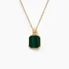 Best Histoire d'Or Collier Tertiussa Or Jaune Malachite