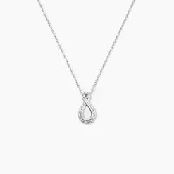 Clearance Histoire d'Or Collier Theanna Or Blanc Diamant