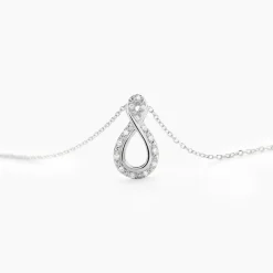 Clearance Histoire d'Or Collier Theanna Or Blanc Diamant