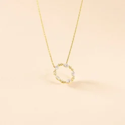 Outlet Histoire d'Or Collier Tiara De Zirconium or jaune oxyde