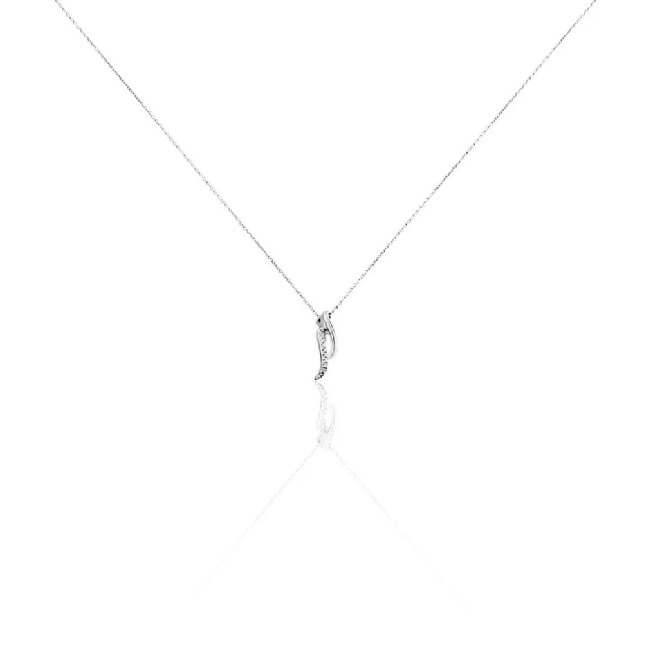 Histoire d'Or Collier Tylane or blanc diamant