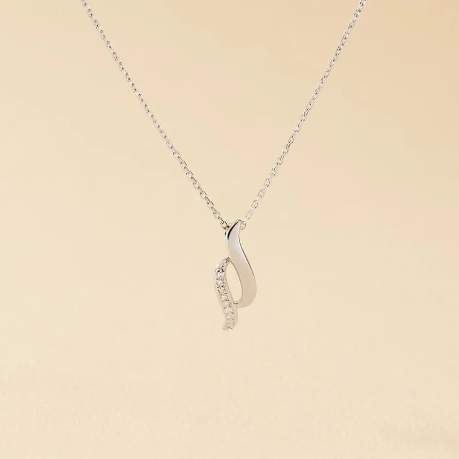 Histoire d'Or Collier Tylane or blanc diamant