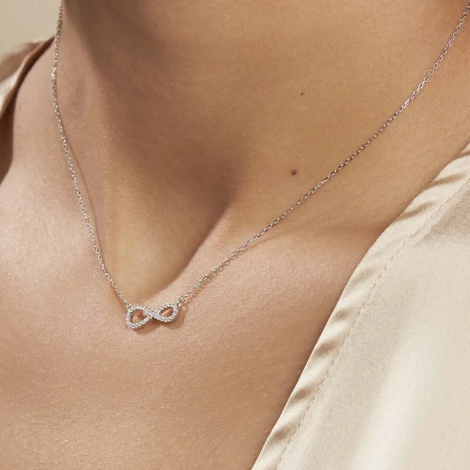 Best Histoire d'Or Collier Veda Argent Blanc Oxyde De Zirconium