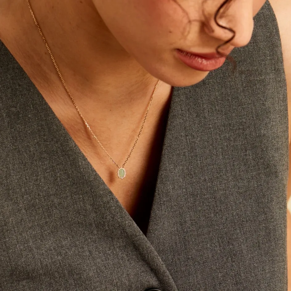 Histoire d'Or Collier Vintage Love Plaqué Or Jaune Aventurine* Colliers|Colliers