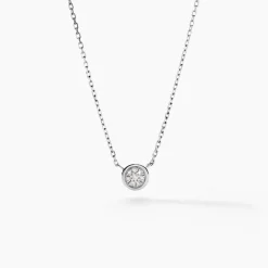 Best Histoire d'Or Collier Violanda or blanc diamant