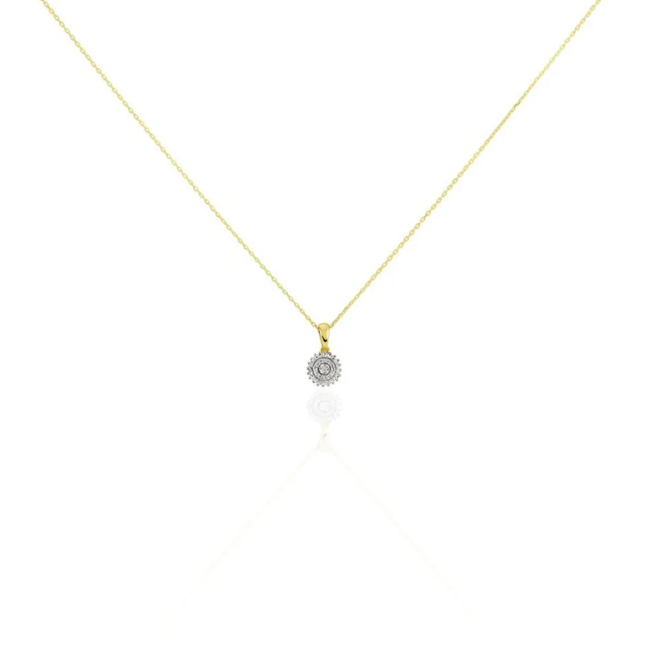 Best Histoire d'Or Collier Véronick Or Jaune Diamant