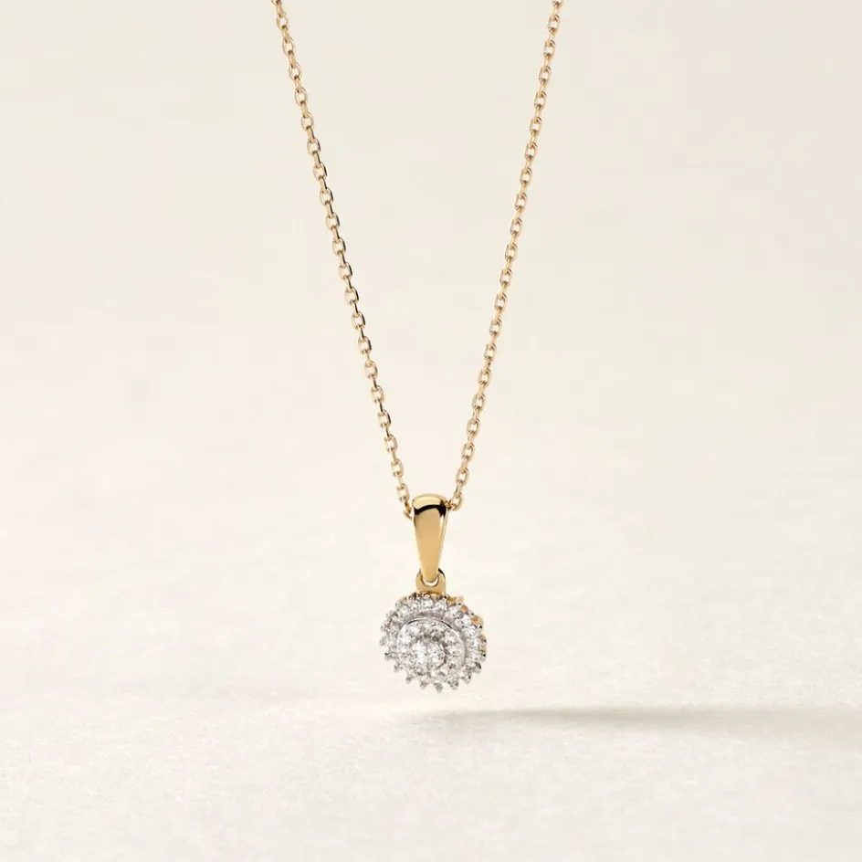 Best Histoire d'Or Collier Véronick Or Jaune Diamant