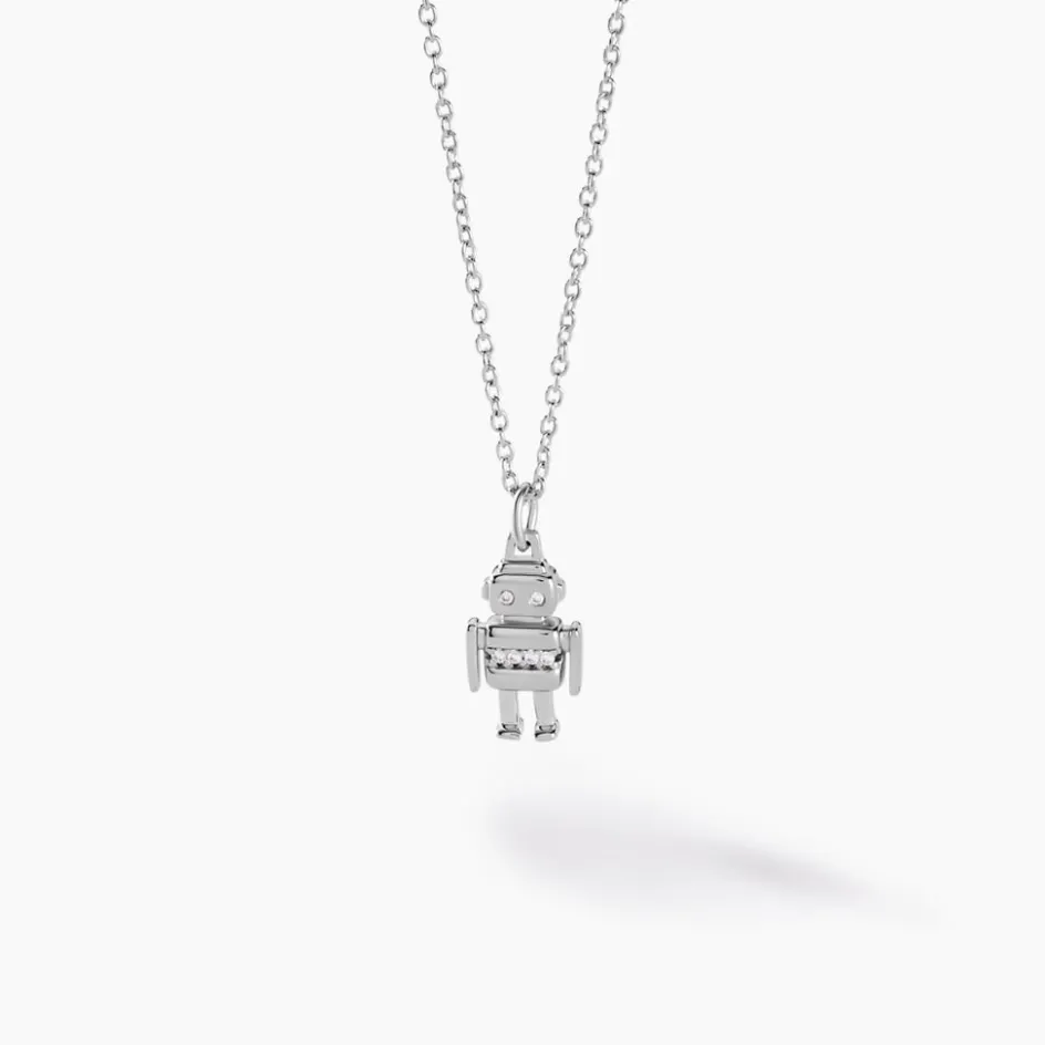 Sale Histoire d'Or Collier Wallie Argent Blanc Oxyde De Zirconium