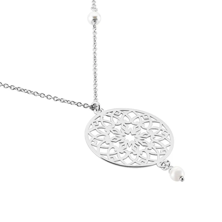 Sale Histoire d'Or Collier Yolenn Argent Blanc Perle De Culture