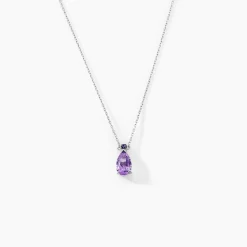 Histoire d'Or Collier Yrene Or Blanc Amethyste* Colliers|Colliers