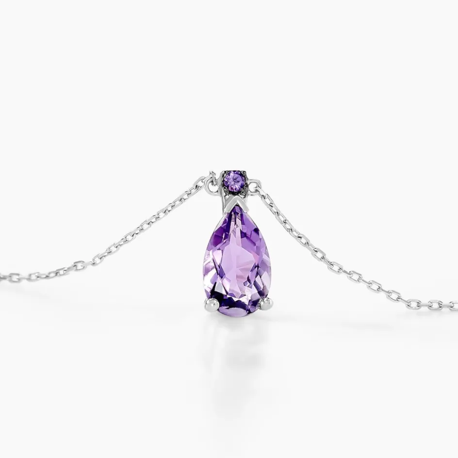 Histoire d'Or Collier Yrene Or Blanc Amethyste* Colliers|Colliers