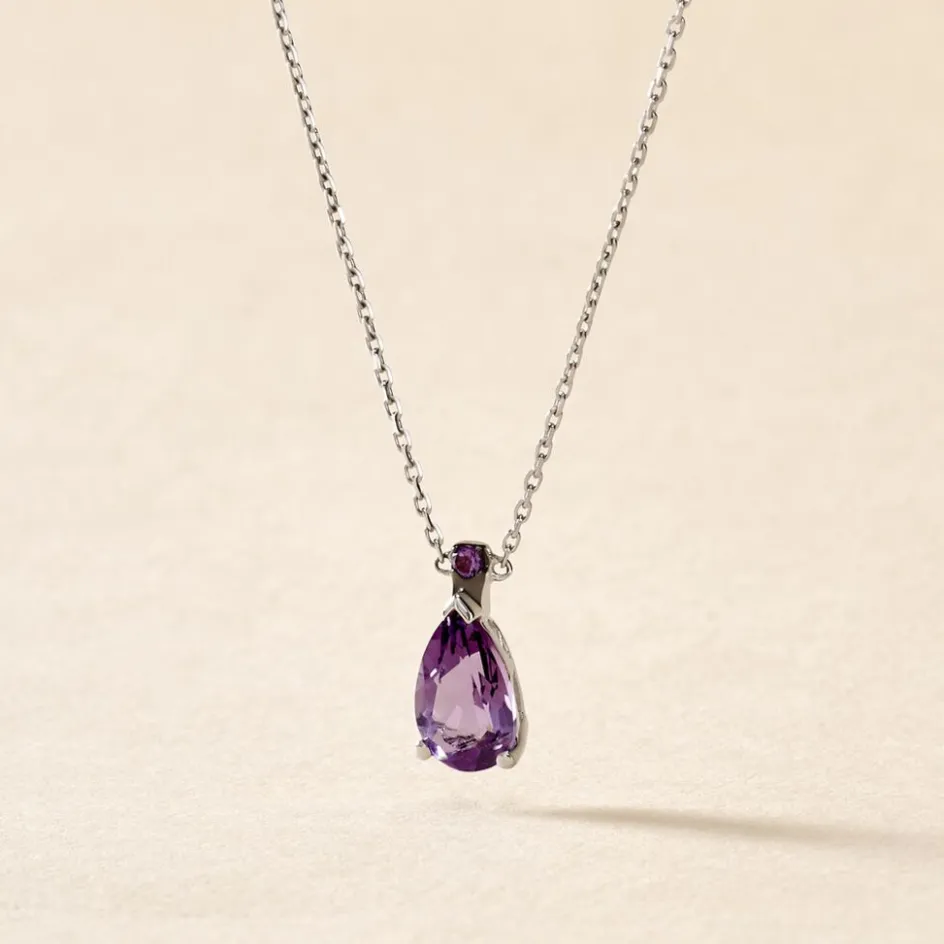 Histoire d'Or Collier Yrene Or Blanc Amethyste* Colliers|Colliers