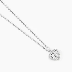 Outlet Histoire d'Or Collier Yvannah Argent Blanc Oxyde De Zirconium