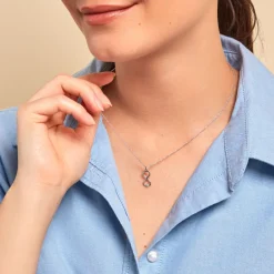 Best Histoire d'Or Collier Zayra Argent Blanc Oxyde De Zirconium