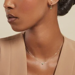 Histoire d'Or Créole Unitaire Onora Or Jaune Emeraude* Boucles D'Oreilles|Piercings D'Oreilles