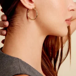 Best Histoire d'Or Créoles Adalie Plaqué Or Jaune