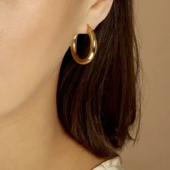 Histoire d'Or Créoles Adama Acier Jaune acier doré