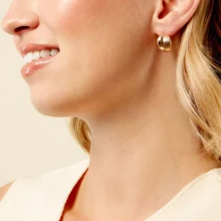 Sale Histoire d'Or Créoles Amae Plaque Or Jaune