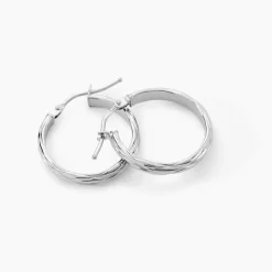 Outlet Histoire d'Or Créoles Ananas or blanc