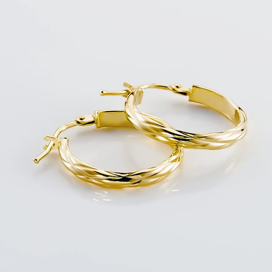 Clearance Histoire d'Or Créoles Ananas or jaune