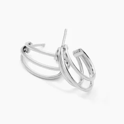 Online Histoire d'Or Créoles Argent Blanc Jukka