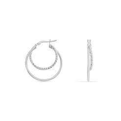 Best Histoire d'Or Créoles Argent Blanc Marjorie