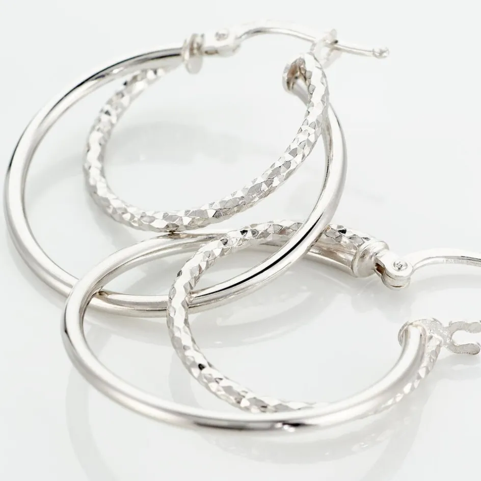 Best Histoire d'Or Créoles Argent Blanc Marjorie