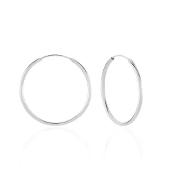 Online Histoire d'Or Créoles Olympia argent blanc