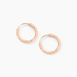 Sale Histoire d'Or Créoles Argent Rose Agathe