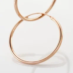 Histoire d'Or Créoles Argent Rose Olympia* Boucles D'Oreilles|Boucles D'Oreilles Fantaisie