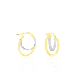 Outlet Histoire d'Or Créoles Aubrey Or Bicolore