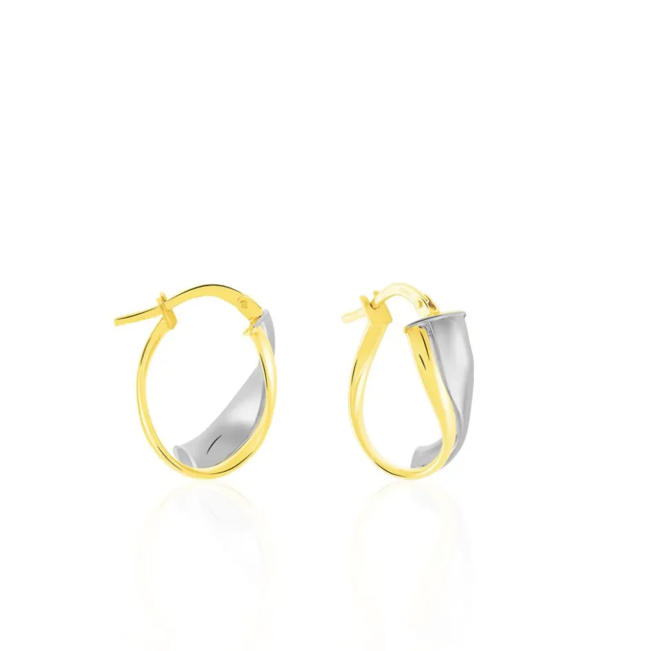 Sale Histoire d'Or Créoles Ayliz Or Bicolore