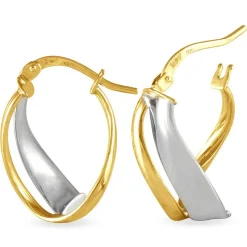 Sale Histoire d'Or Créoles Ayliz Or Bicolore